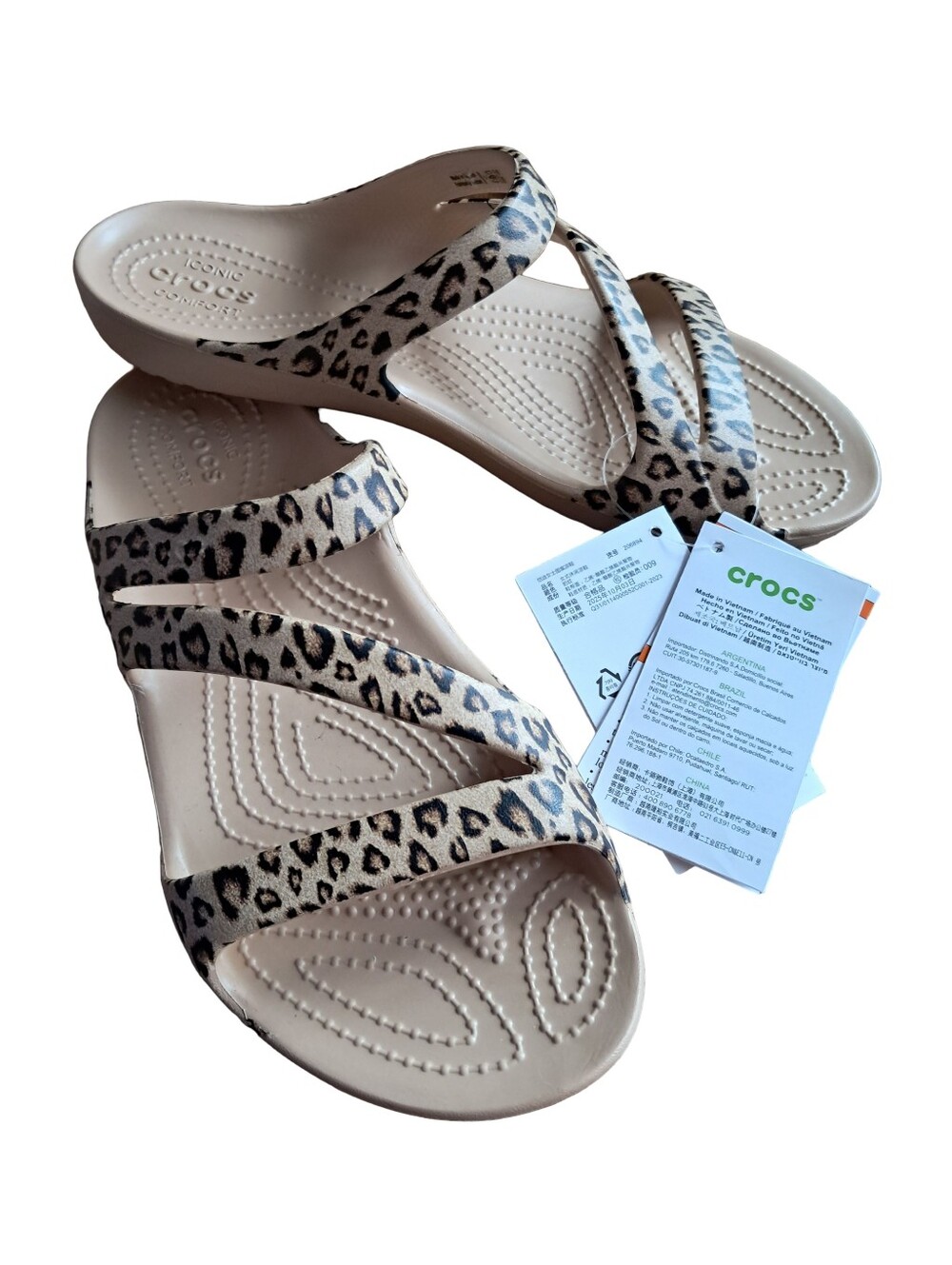 CROCS Kadee II Leopard Women Slip On Sandals Various Women Sizes